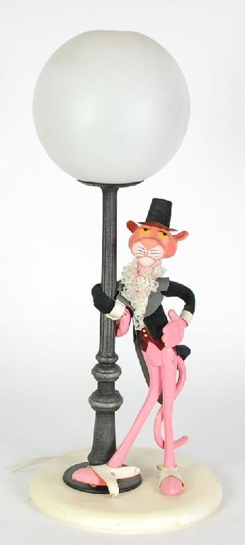 Appraisal: MODERN LINEO ZERO ITALIAN 'PINK PANTHER' COMPOSITE TABLE LAMP with