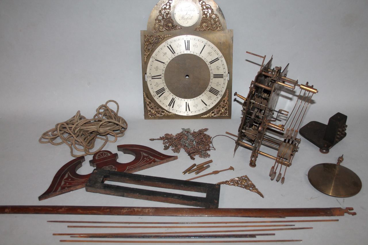 Appraisal: Various clock workings Tempus Fugit domed clock face cm high