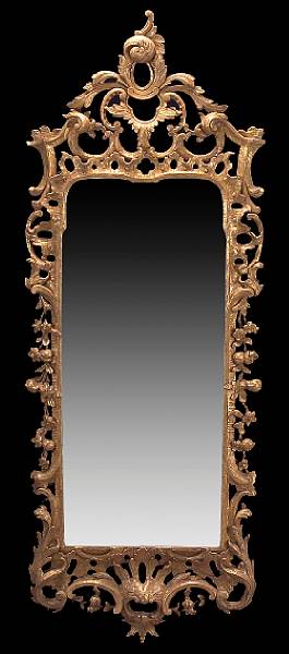 Appraisal: A fine George III giltwood mirror third quarter th century