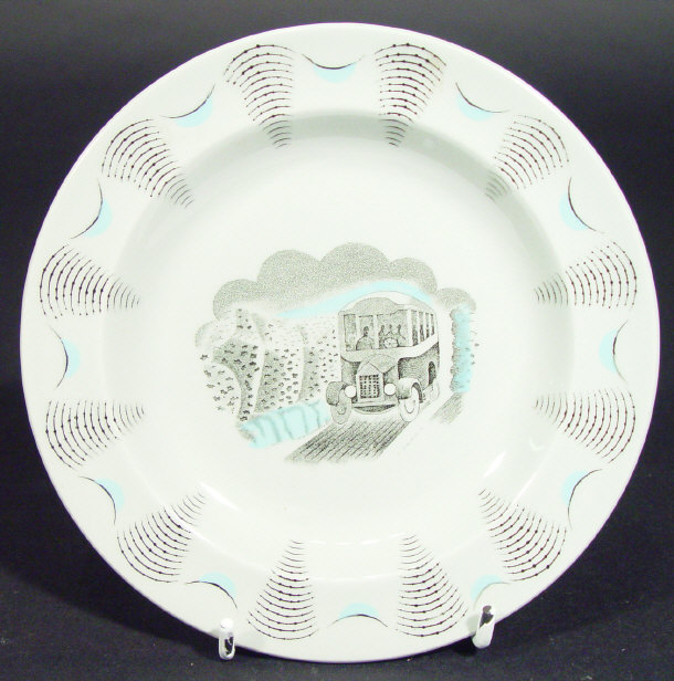 Appraisal: Wedgwood Eric Ravilious dish printed with the travel pattern printed