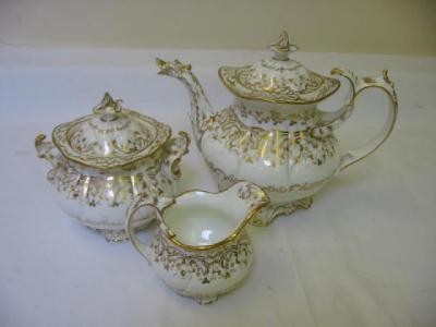 Appraisal: A VICTORIAN PORCELAIN PART TEA AND COFFEE SET of baluster