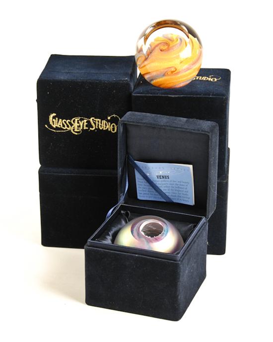 Appraisal: Five Glass Eye Studio Cosmo Balls in original boxes