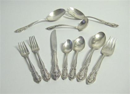 Appraisal: Sterling silver flatware servicealvin providence rhode island mid th century