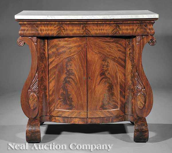 Appraisal: An American Classical Carved Mahogany Mixing Table early th c