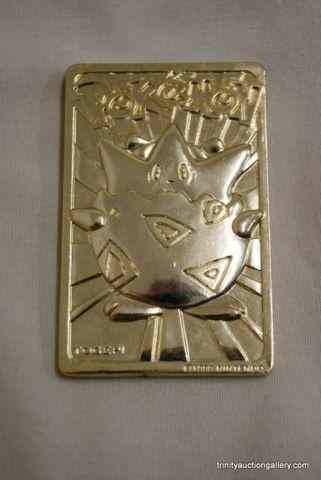 Appraisal: Pokeman Togepi Ltd Ed Gold Trading CardProduced and registered by