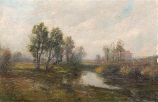 Appraisal: EDWARD B GAY American - THE RIVER MEADOWS signed lower