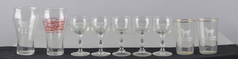 Appraisal: Lot of Printed Glassware Including - Hook's Drug Store flared