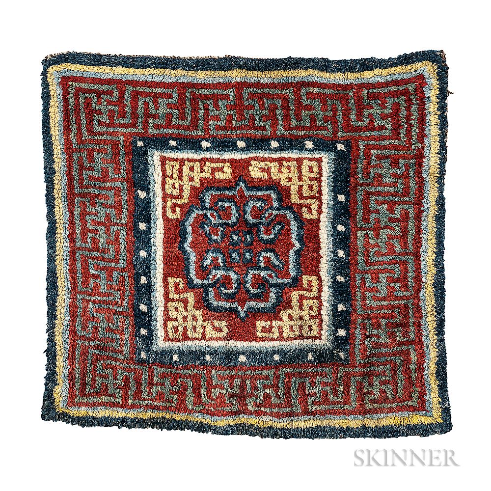 Appraisal: Tibetan Mat Tibetan Mat th century ft x ft in