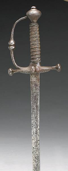 Appraisal: A North European military swordsecond half th century Straight inch