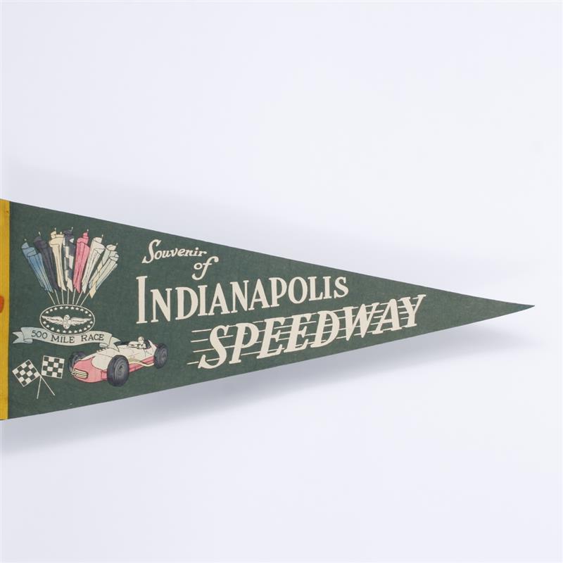 Appraisal: Indianapolis Speedway Pennant 's souvenir of Indianapolis x