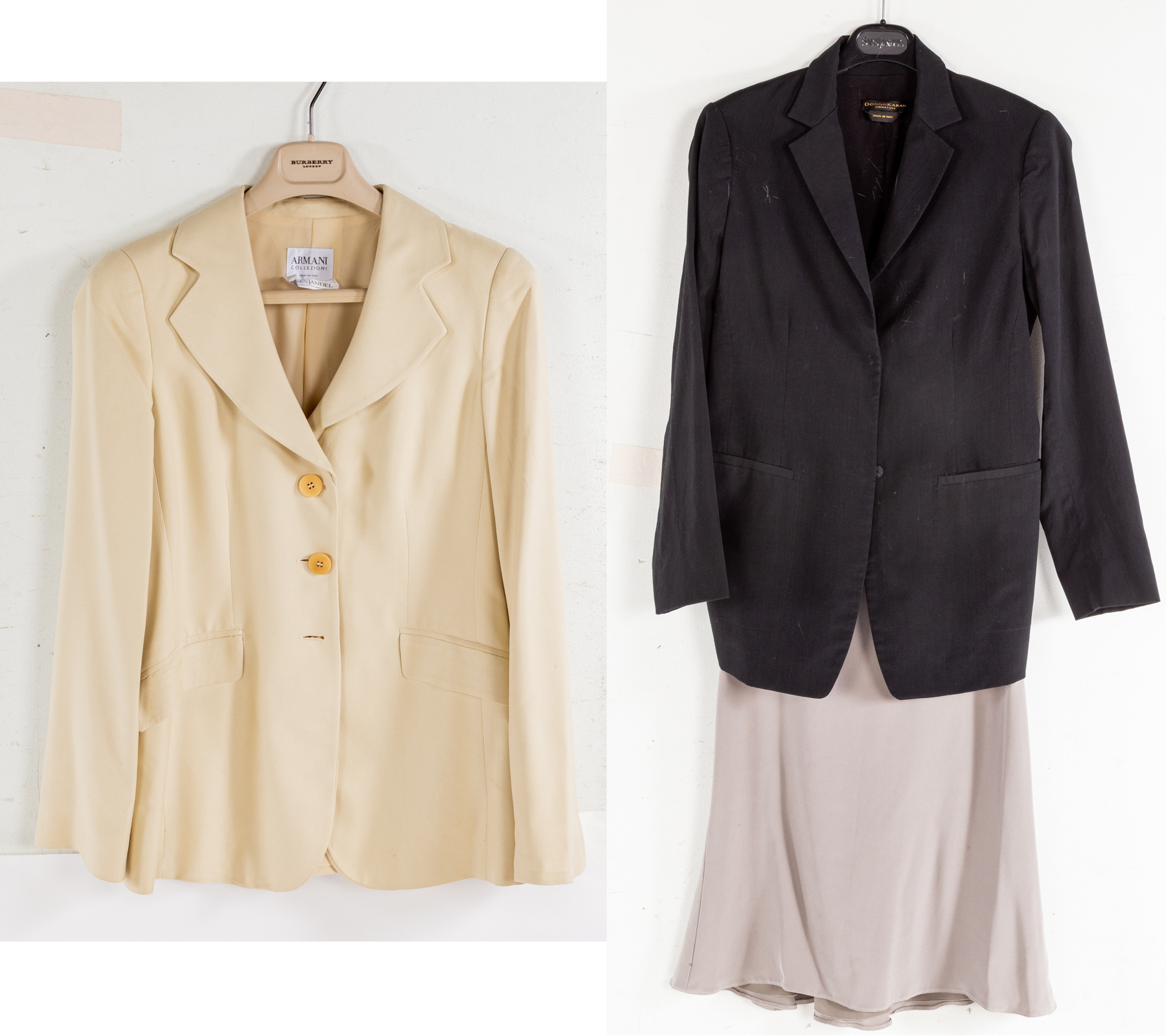 Appraisal: A COLLECTION OF JACKETS AND SKIRT Includes Armani Collezioni jacket