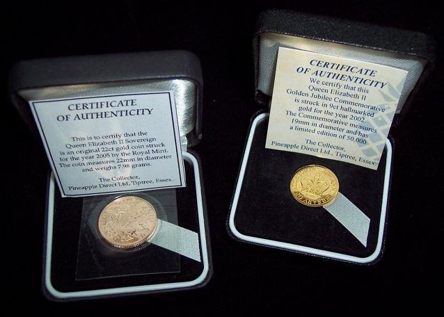 Appraisal: A gold sovereign and a ct gold Elizabeth II Golden