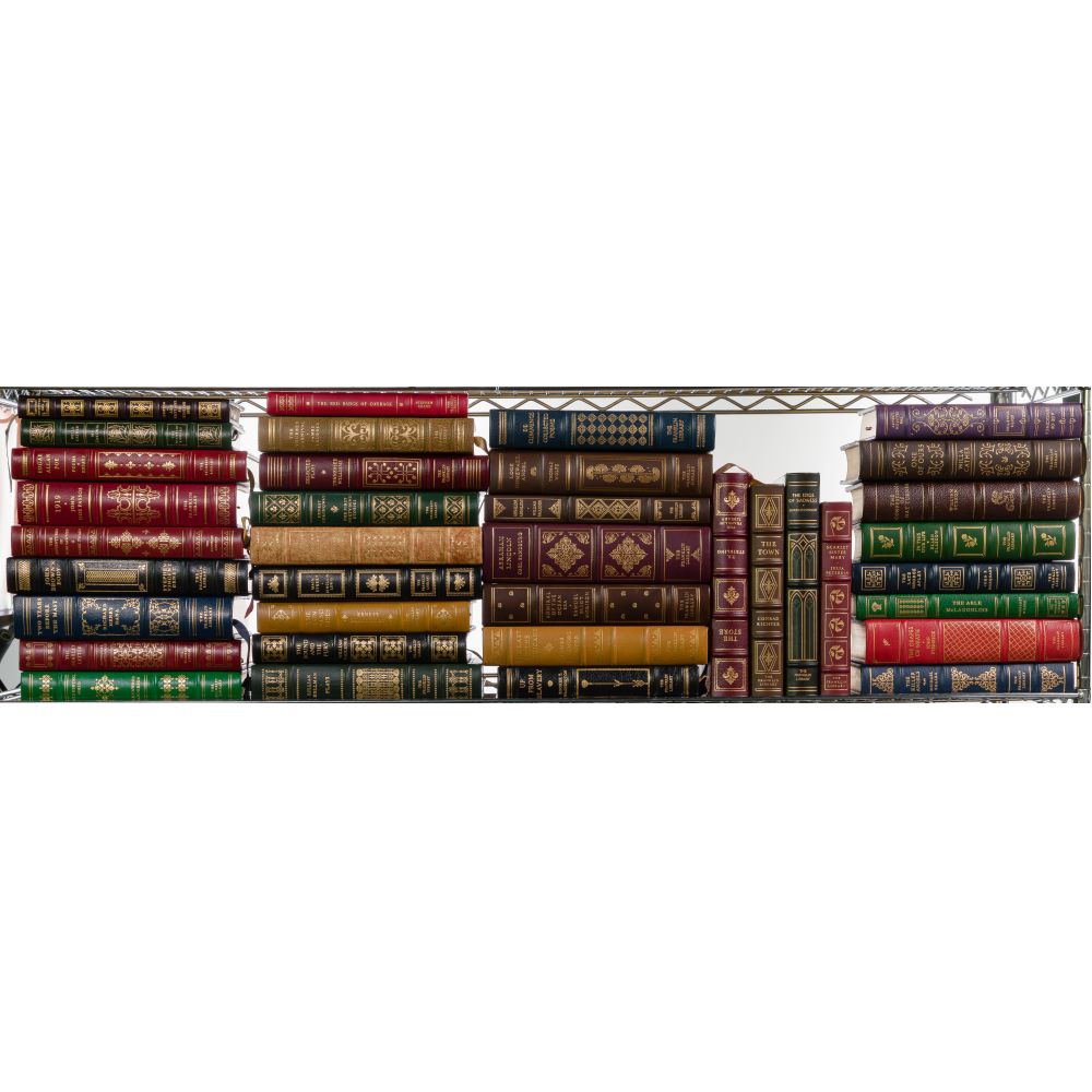 Appraisal: FRANKLIN LIBRARY GREATEST AMERICAN LITERATURE BOOK ASSORTMENT full leather bound