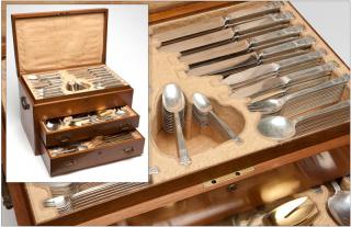 Appraisal: A Tiffany Co sterling silver flatware service Circa directorship of