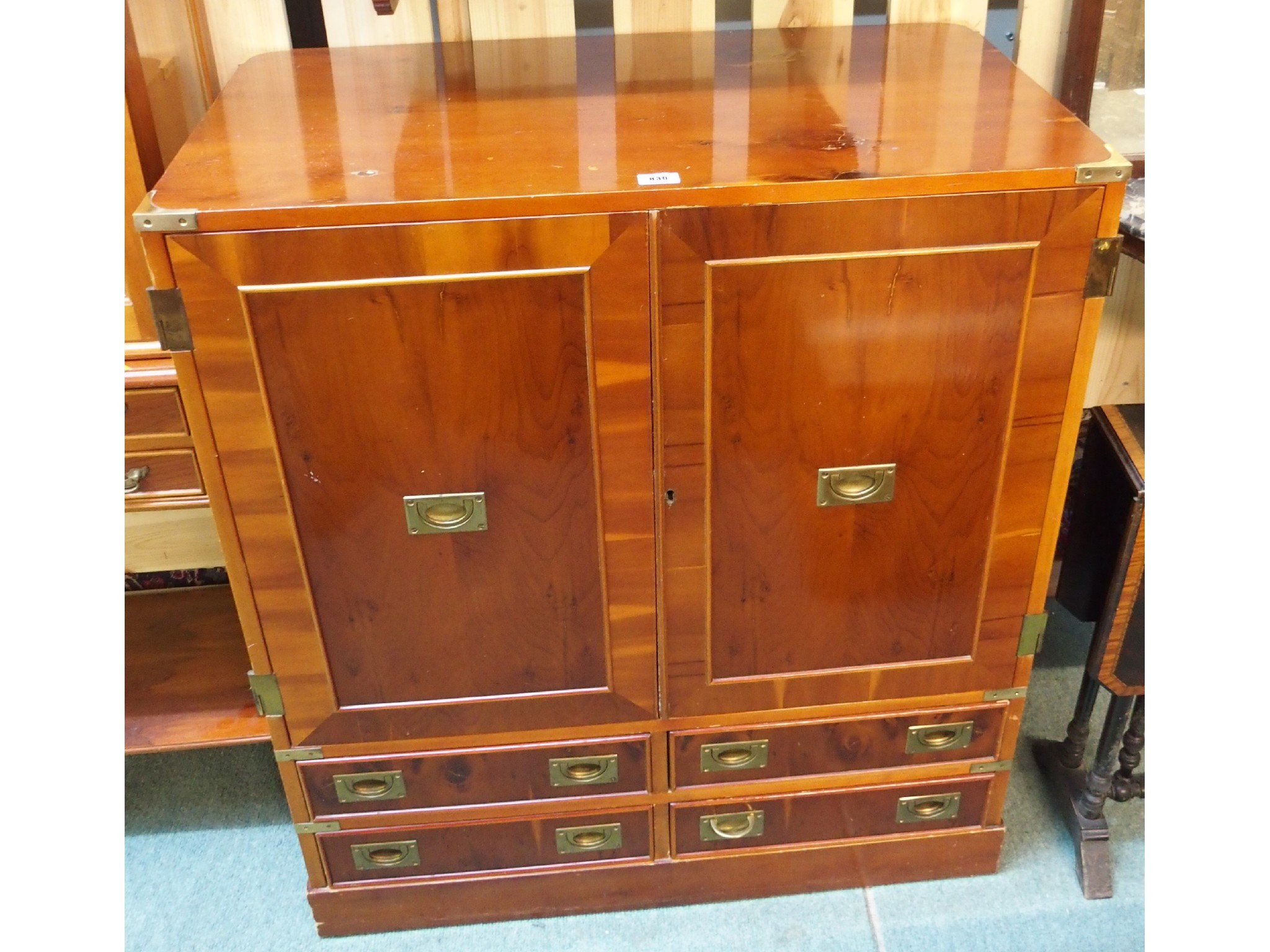 Appraisal: A campaign style cabinet