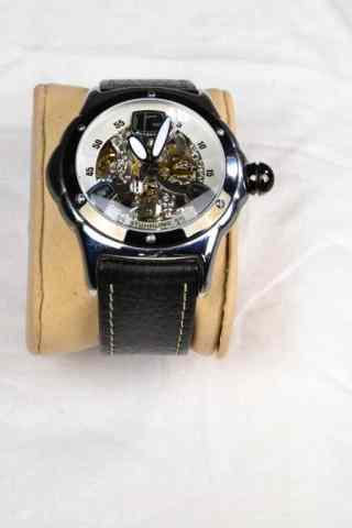 Appraisal: STUHRLING MEN'S WATCH W MOD NUMBERSHandsome men's watch with skeleton