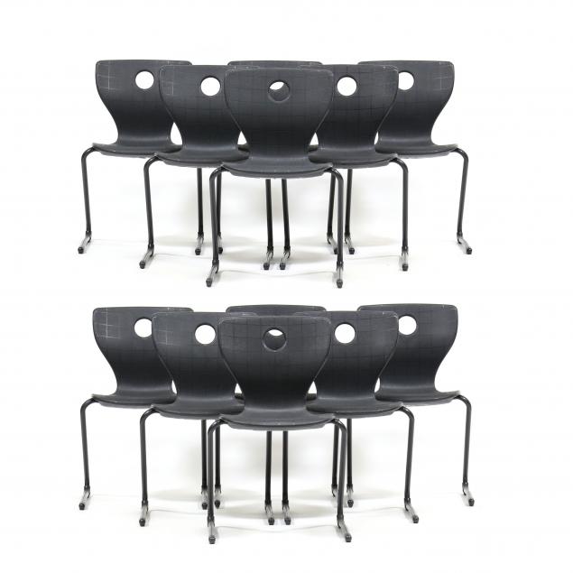 Appraisal: VERNER PANTON DENMARK - PANTOSWING LUPO CHAIRS VS Moebel Germany