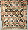 Appraisal: COVERLET - x - Signed and dated Peter Lorenz multi-color