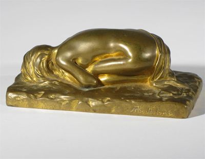 Appraisal: An Art Nouveau gilt bronze cast from a model by