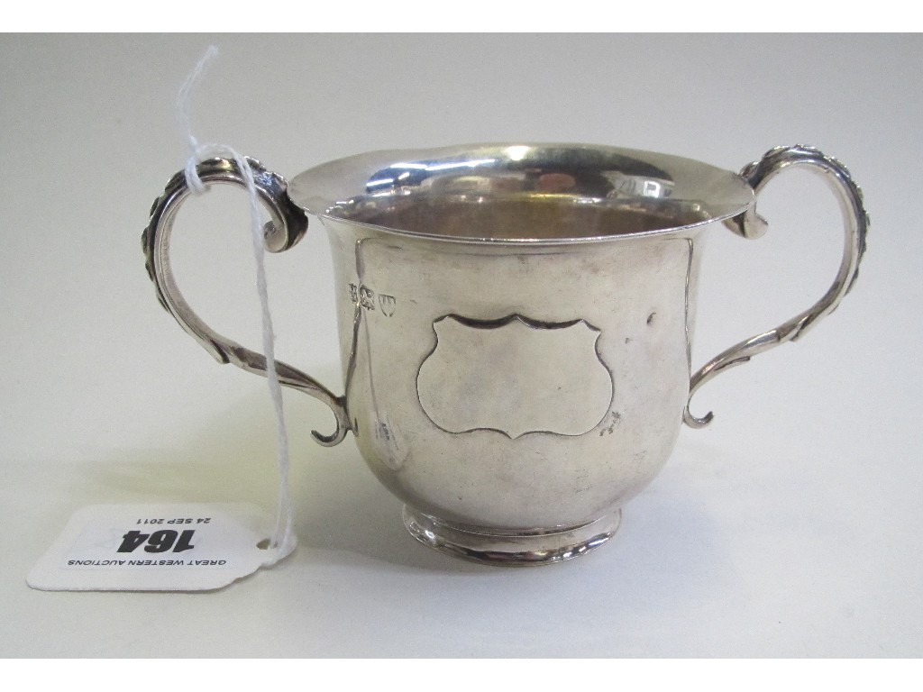 Appraisal: Silver porringer rubbed Chester marks