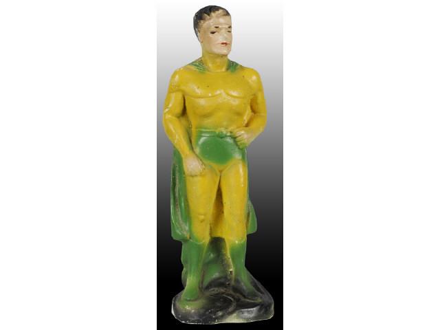 Appraisal: Superman Chalk Carnival Figure Description Dressed in yellow and green