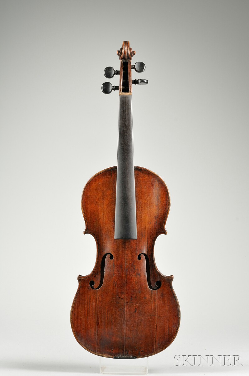 Appraisal: German Violin c labeled JOHNN GOTTFRIED REICHEL VON JACOB STAINER