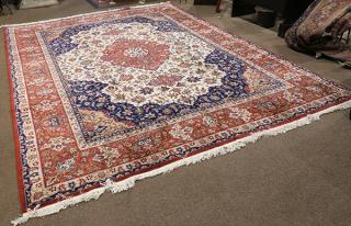 Appraisal: Sino Tabriz carpet Sino Tabriz carpet ' x '