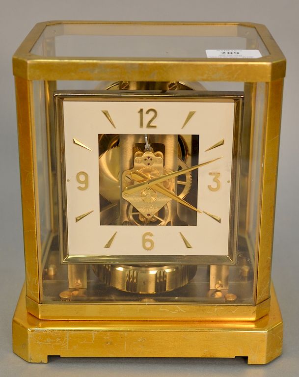 Appraisal: Lecoultre Atmos clock ht in Lecoultre Atmos clock ht in