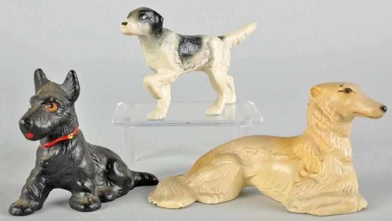 Appraisal: Lot of Cast Iron Hubley Dog Paperweights Description Includes one