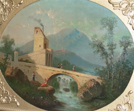 Appraisal: Manner of Francesco Zuccarelli Pastoral Scenes Two Estimate -