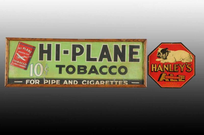 Appraisal: Lot of Tobacco Ale Advertising Pieces Description Includes one Hi-Plane