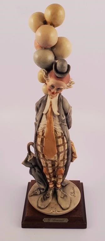 Appraisal: GIUSEPPE ARMANI FIGURINE E THE PENSIVE CLOWNGiuseppe Armani sculpture E