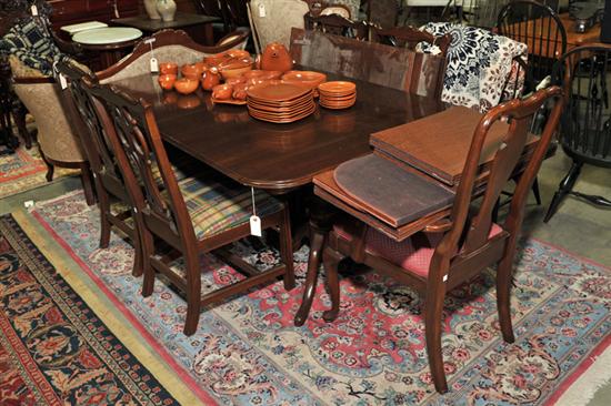 Appraisal: ETHAN ALLEN DINING TABLE AND CHAIRS Includes a dining table