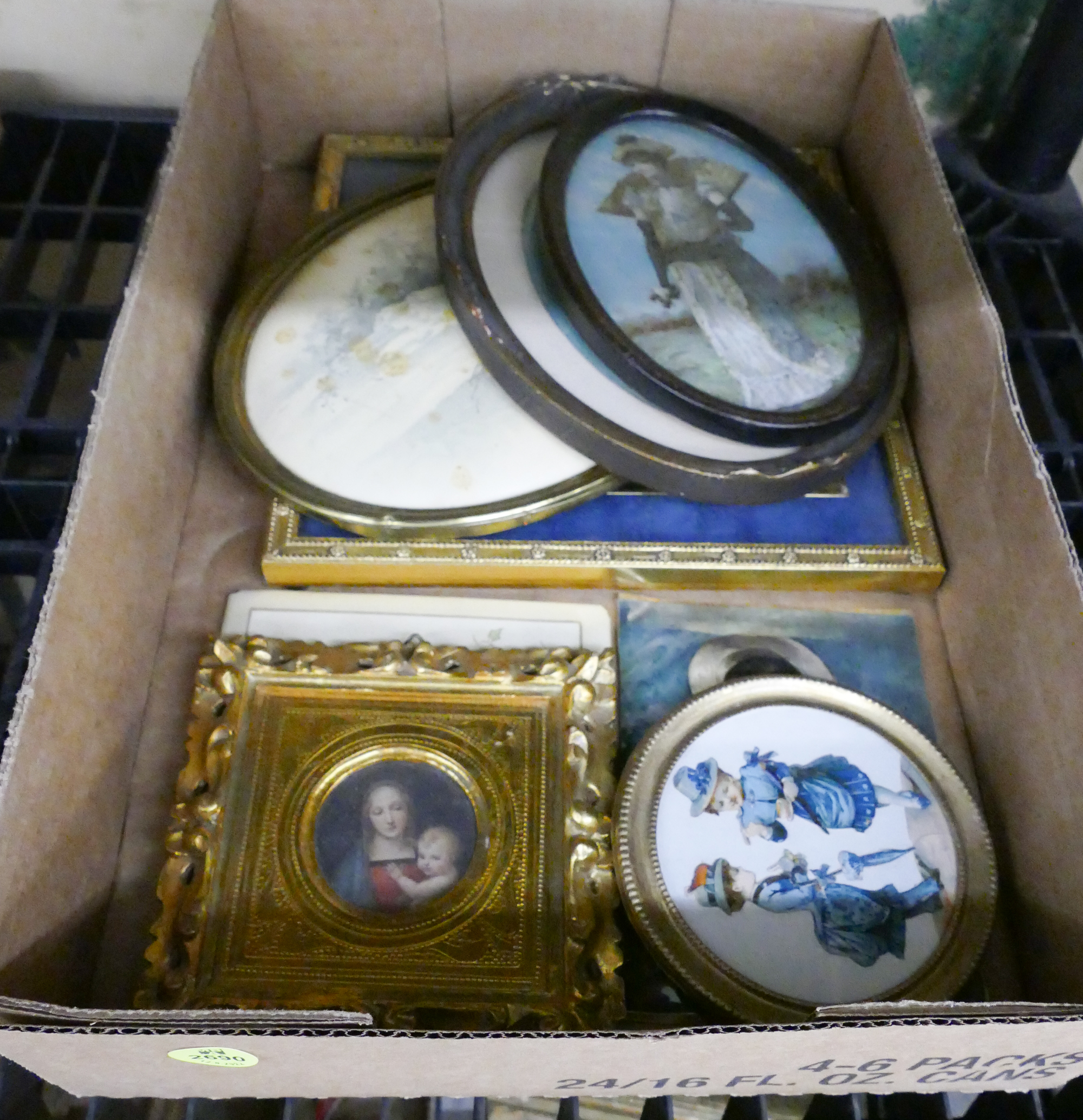 Appraisal: Box Victorian Small Framed Lithographs- pc