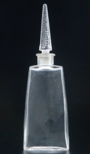 Appraisal: R LALIQUE Perfume bottle unique undocumented design the plain base