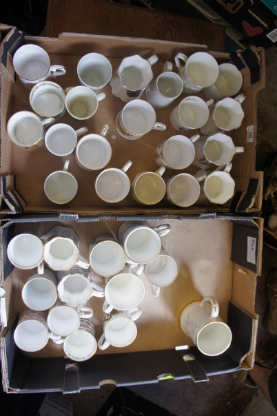 Appraisal: A Large Collection of Royal Commemorative Cups Trays