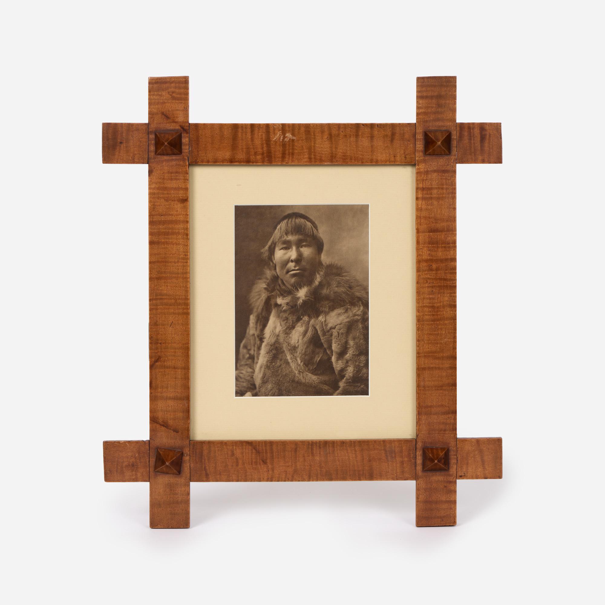 Appraisal: PHOTOGRAPHIC PRINT OF NATIVE SIBERIAN MAN DOBBS An antique sepia-tone