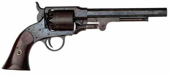 Appraisal: Rodgers Spencer Percussion Revolver cal '' octagonal barrel S N