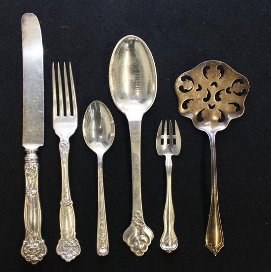 Appraisal: Sale Lot A Collection of American Silver Flatware TH CENTURY