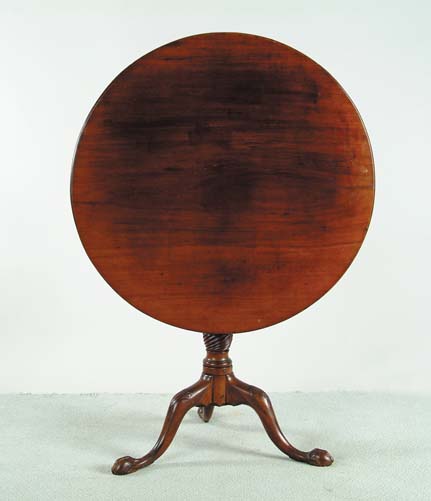 Appraisal: TILT TOP BIRD CAGE MAHOGANY TEA TABLE Bird cage support