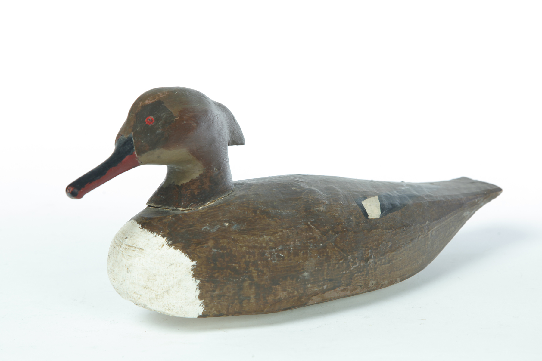 Appraisal: DUCK DECOY American mid th century Merganser with old paint