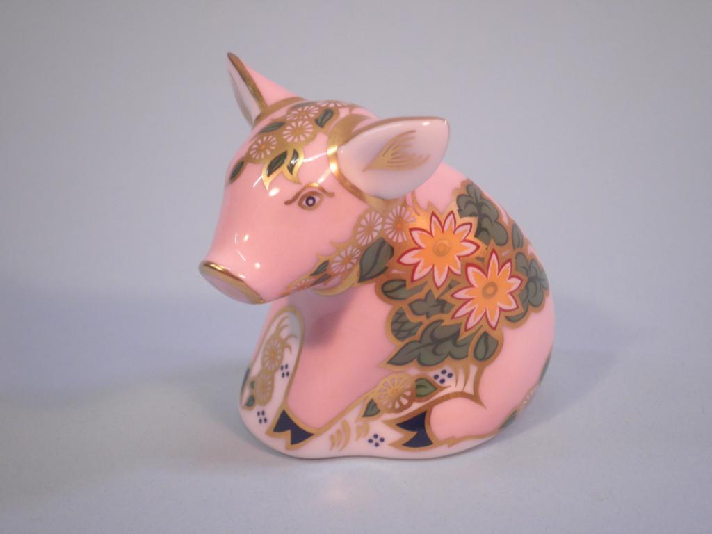 Appraisal: A Royal Crown Derby figure of a Sinclairs Pickworth Piglet