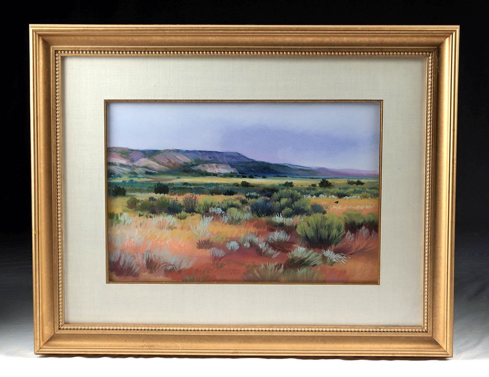 Appraisal: Signed Myers Pastel Southwest Autumn s Originally Listed At Jan