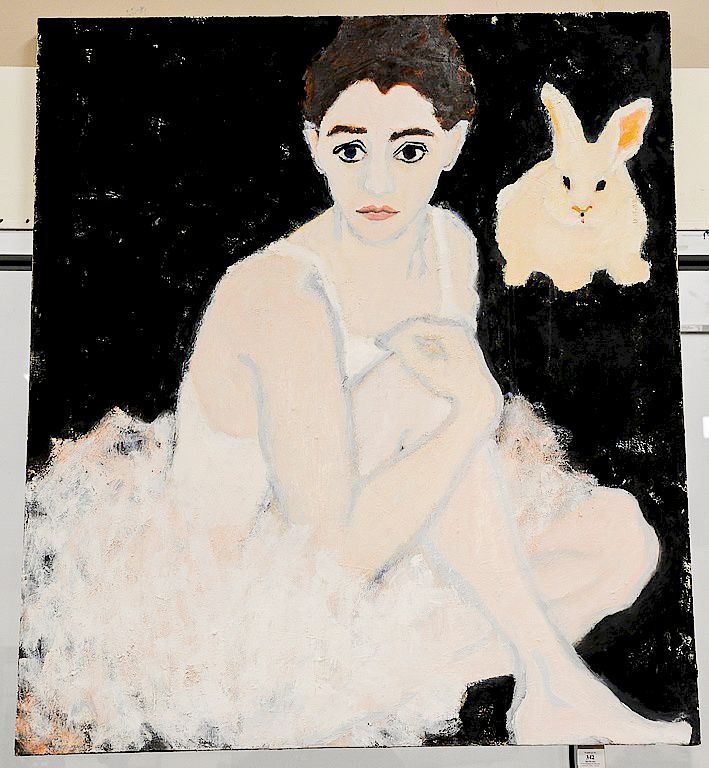 Appraisal: Betsy Podlach oil and egg tempera on canvas Ballerina and