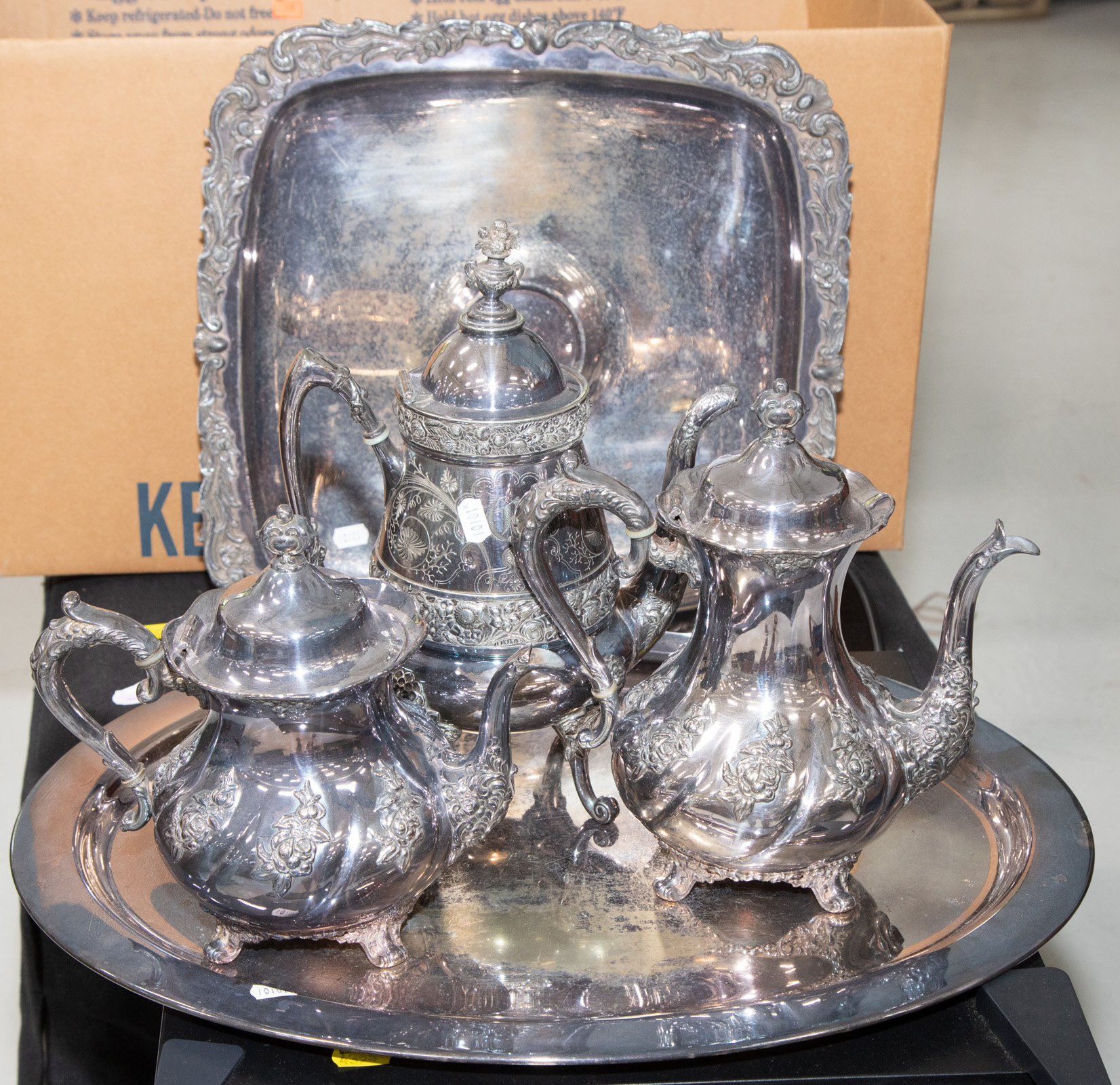 Appraisal: SELECTION OF SILVER-PLATED WARE Late th and early th century