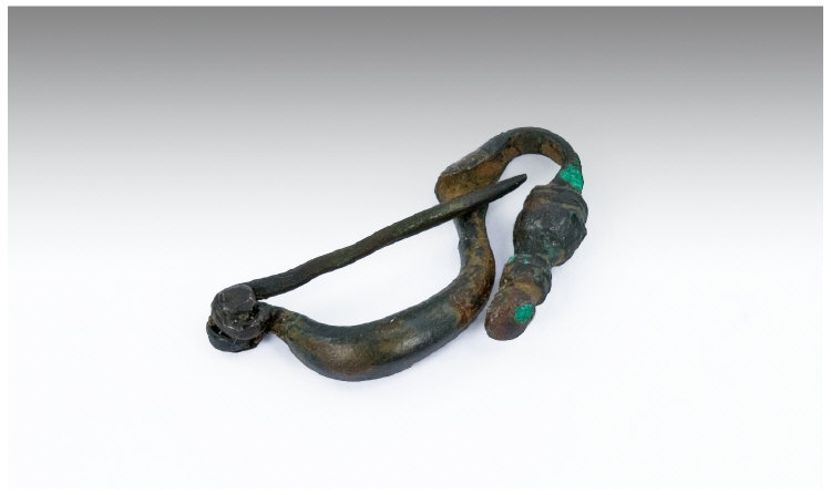 Appraisal: Roman Bronze Brooch Height mm