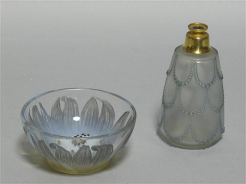 Appraisal: LALIQUE 'BOL FLEUR' Stenciled upper case mark dia in together