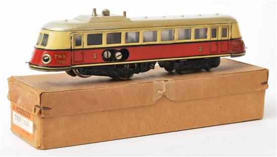 Appraisal: M rklin HO Gauge Pre-War TWE Overhead Electric Locomotive red