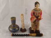 Appraisal: A mixed lot an Oriental doll figure ht cm an