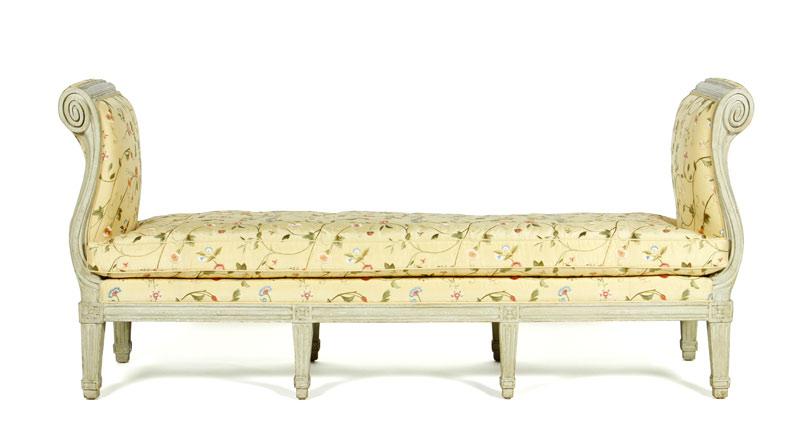 Appraisal: - th C Louis XVI Sylvain-Nicolas Blanchard Upholstered Bench th